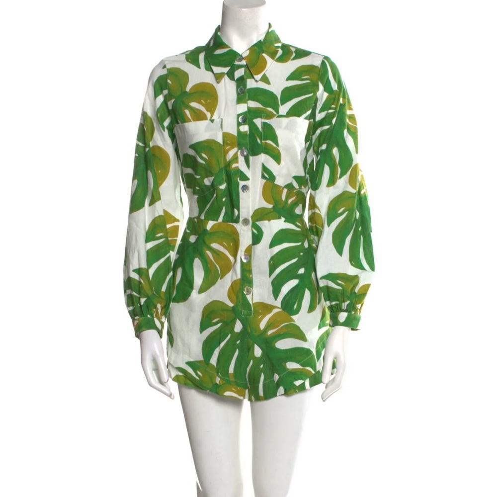 Farm Rio Monstera Printed Romper M